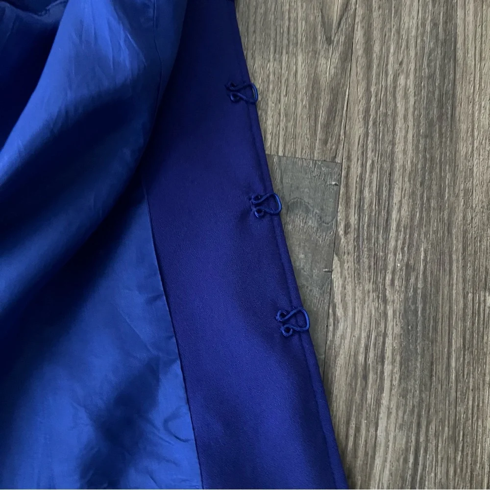 Carlisle Bluish Purple Sequin Evening Blazer Jacket - Picture 8 of 15